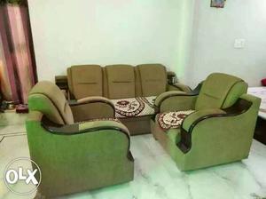 Green Suede Living Room Set