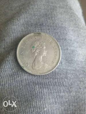 Hong kong ka old silver coin