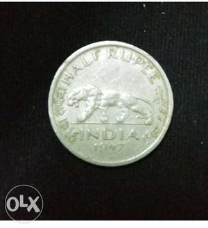 Indian Independence year last coin of British