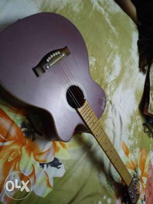 Maroon Single Cutaway Acoustic Guitar godson comany