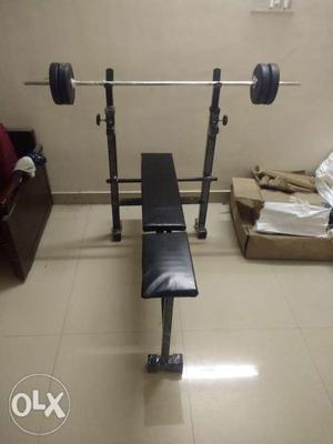 Multipurpose Gym bench with 40KG weight