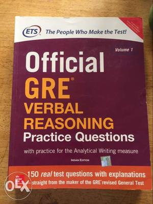 Official GRE Verbal Reasoning Practice Questions Volume 1
