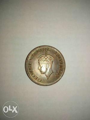Old coin, of , George VI King Emperor