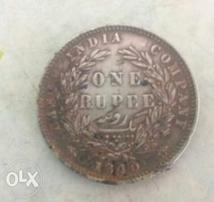 Original Indian coin minted during British era