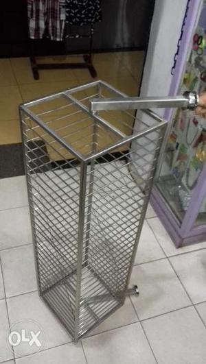 Pure StainLess Steel Revolving Display Stand
