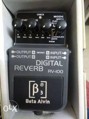 RV 100 digital reverb pedal.. Fully in mint