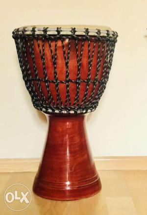 Red And Black Djembe Drum Instrument