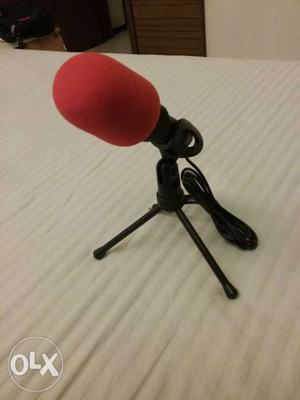 Red And Black Microphone