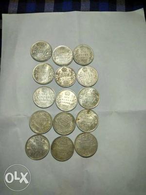 Round old silver all coins Bhai barging ho sakty hai