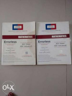 Set of 2 Mathematics Errorless books for IIT