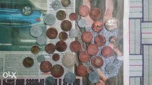 Silver N Copper old coins before N after 