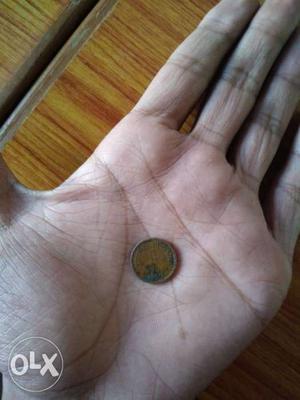 100th part of Rupee. Naya paisa  copper coin