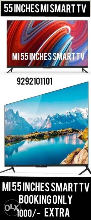 55 inches mi led tv extra spot booking