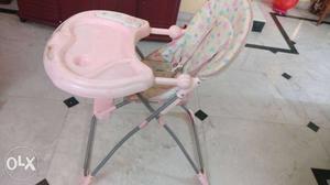 Baby's Pink And Blue High feeding Chair