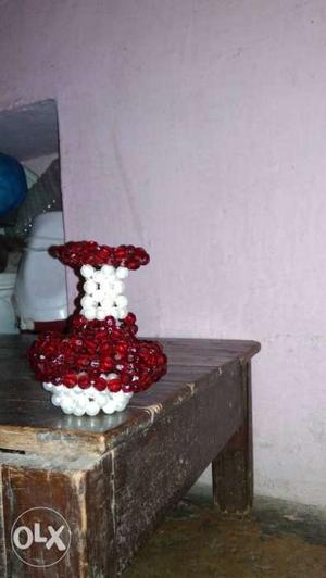 Beeds vase pair 250rs