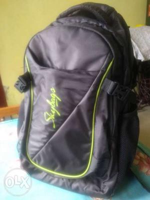 Black And Green Skybags Backpack
