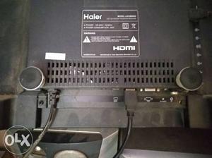 Black Haier LED TV