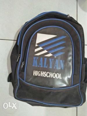 Blue And Black Kalyan Highschool Backpack