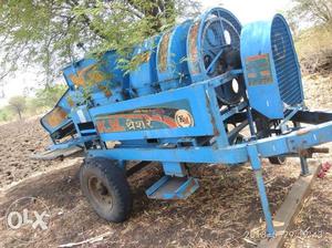 Blue And Red Harvester