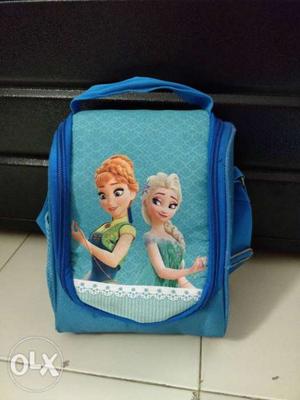 Blue And Teal Disney Frozen Elsa And Anna Backpack