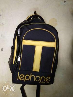 Blue And Yellow Lephone Backpack