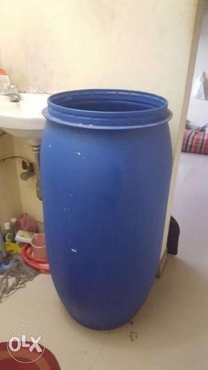 Blue Plastic Drum Water Container