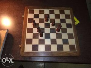 Brown And White Chess Board