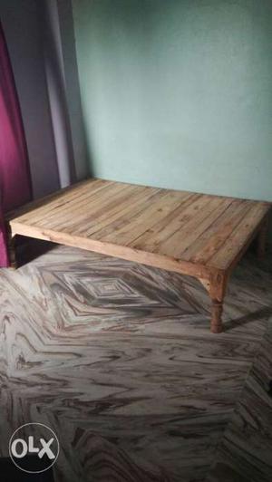 Brown Wooden good quality large sized takhat bed