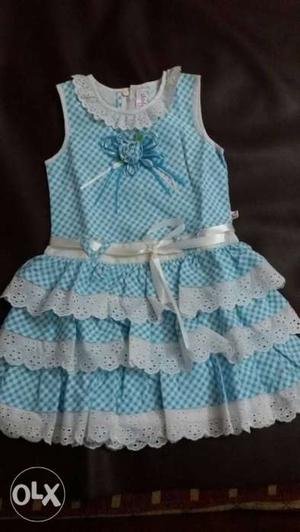 Cotton dress for 1-2yrs girl.brand new.
