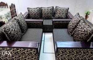 Cushion Sofa Set(brand New) 7 Seats With 7