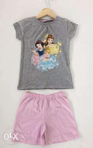 Disney Princess - Baby Girl T-Shirt and Shorts