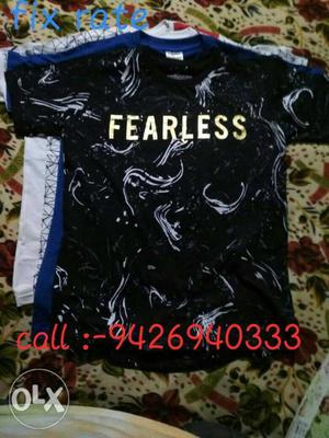 FEARLESS designer t-shirt for man only l size