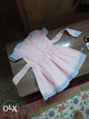 Kid's White Long-sleeved Dress (new)