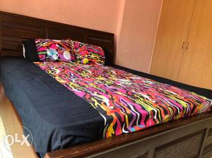 King size bed with 10 inch coir mattress
