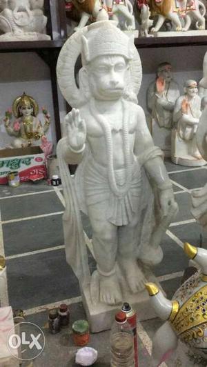 Makrana marble made hanuman ji. 3 feet