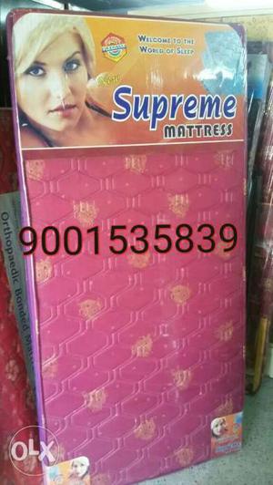 New full size Pink And Brown Supreme Mattress