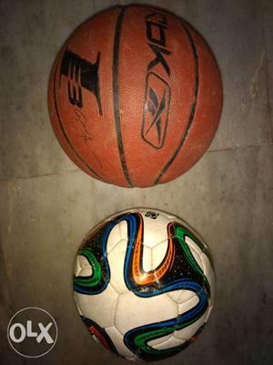 Original reebok basket ball unused and football
