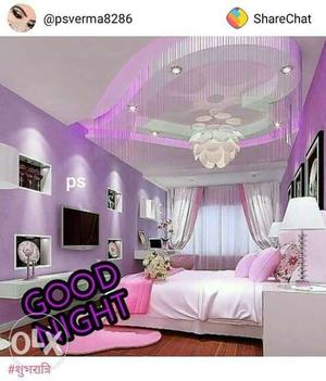 Pink And White Bedroom Interior Screenshot