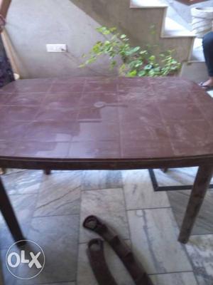 Rectangular Brown Dining Table