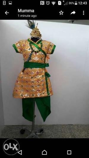 Shrew Krishna dress for 4 year old kid with