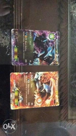 Two Pokemon EX Game Cards