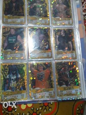Wwe new trading cards collection. all wwe fans do