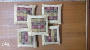 5 pcs small size Cushion set with cover. Very