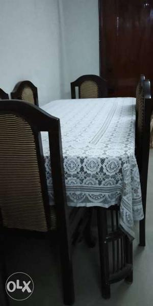 6 Seater Sagwan Dining Table. 10 Years Old