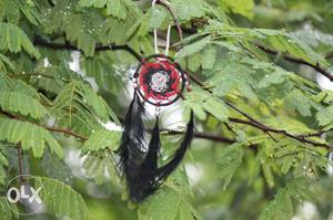 Black And red spiral dream catcher