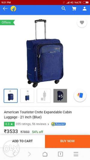 Blue And Black Luggage Bag Screenshot