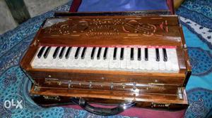 Brown Wooden Harmonium Only 45 days old..unused and super