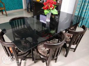 Dinning table with 6 chair Pure teak wood price