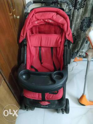 Luvlap New Red And Black Stroller