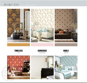 New Imported designer PVC wallpaper for home & offices.